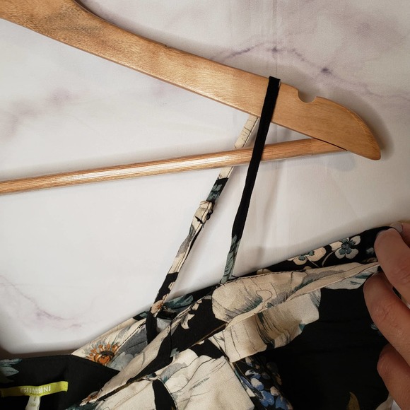 GIANNI BINI floral cold shoulder button down blouse 0 - Picture 6 of 10